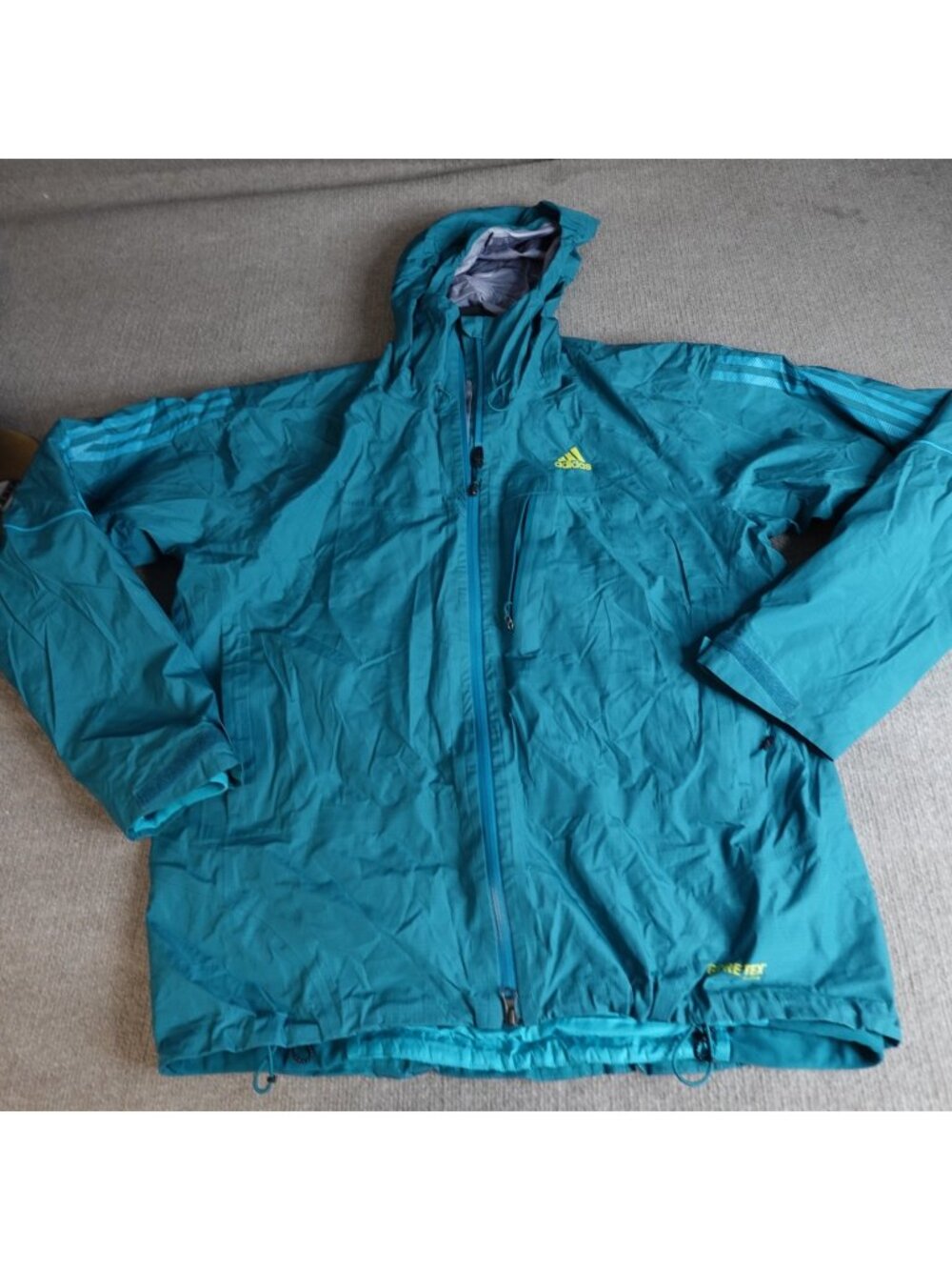 Adidas Mens Jacket XL Blue Teal Gore-Tex